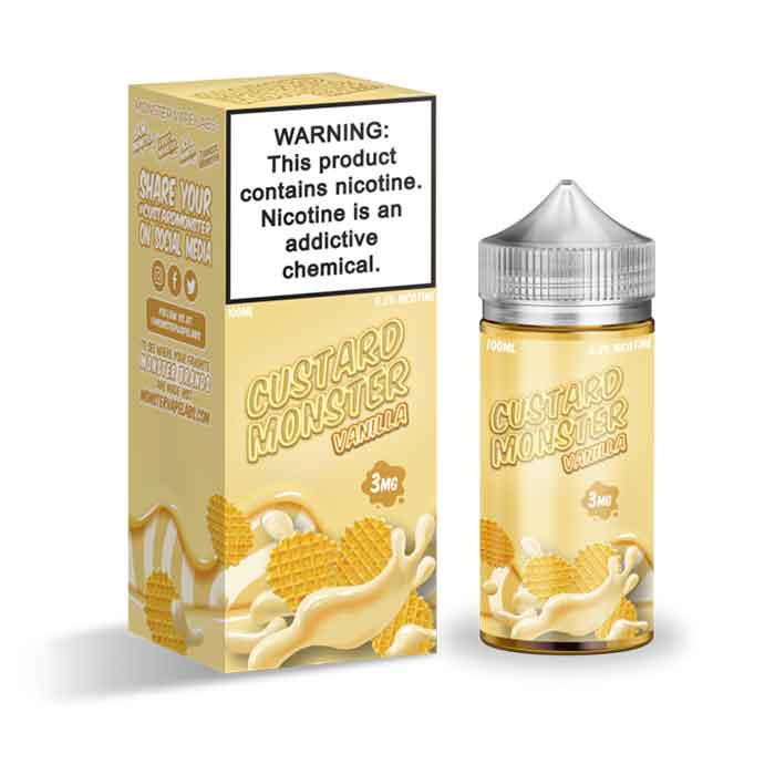 Vanilla Custard - Custard Monster by Jam Monster - 100mL - Shop Vape Juice at Apes Vapes UAE in Dubai & Abu Dhabi